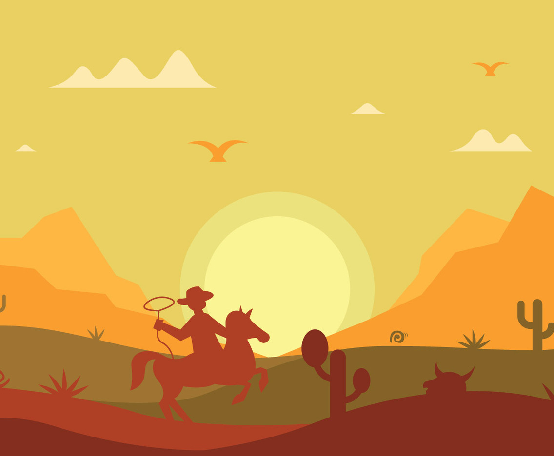 Gaucho silhouette vector illustration