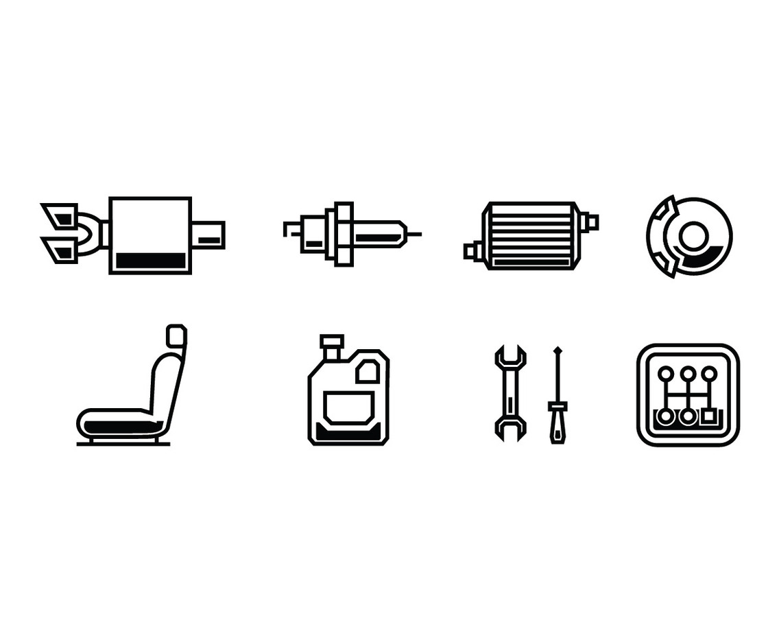 Automotive vector icons