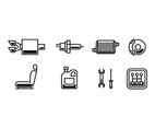 Automotive vector icons