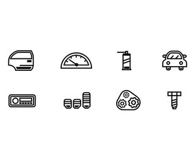 Automotive vector icons