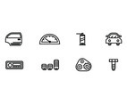 Automotive vector icons