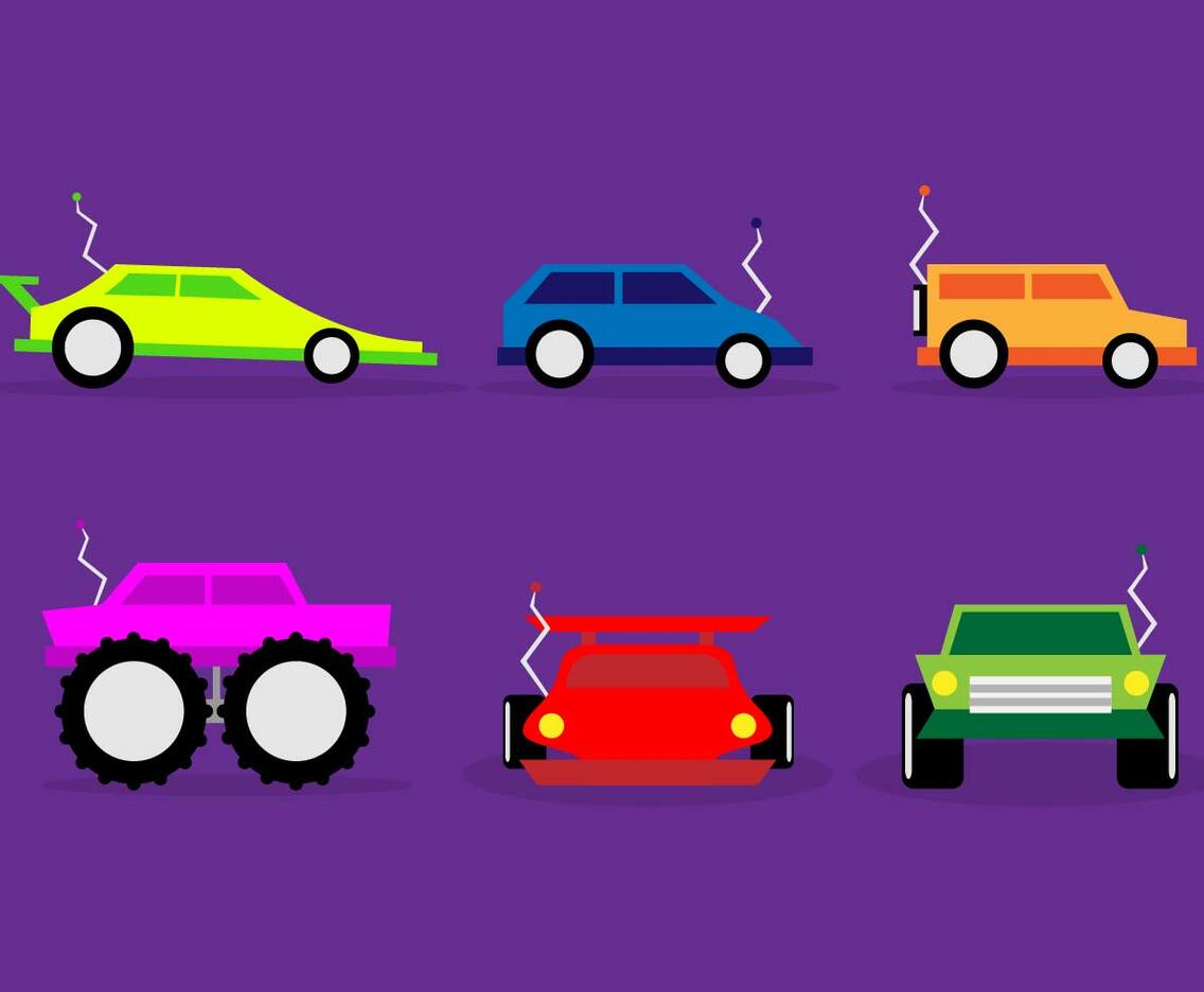 Rc Cars Illustration Race Vector