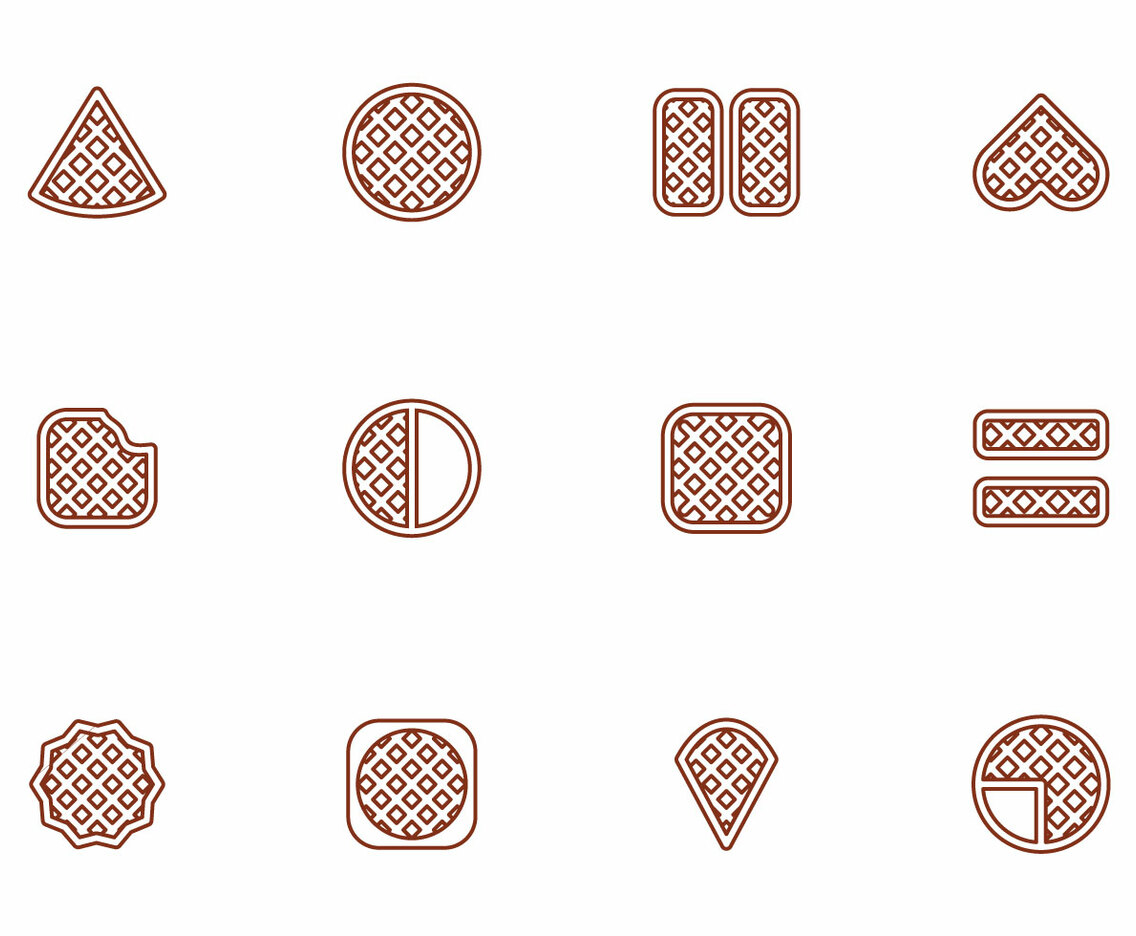 Vector Free Waffles Illustration