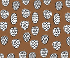 Brown  White Geometrical Pine Cones