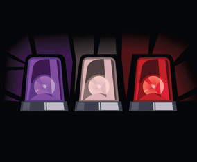 Police light illustration