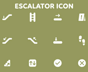 Stair And Gateway Vector Icon Pack