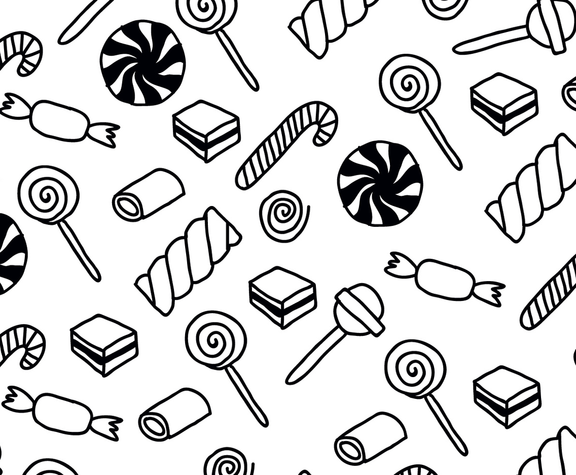 Black White Candy Patterns