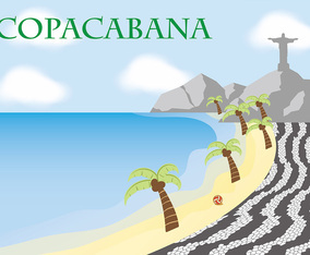 Copacabana Texture Vector