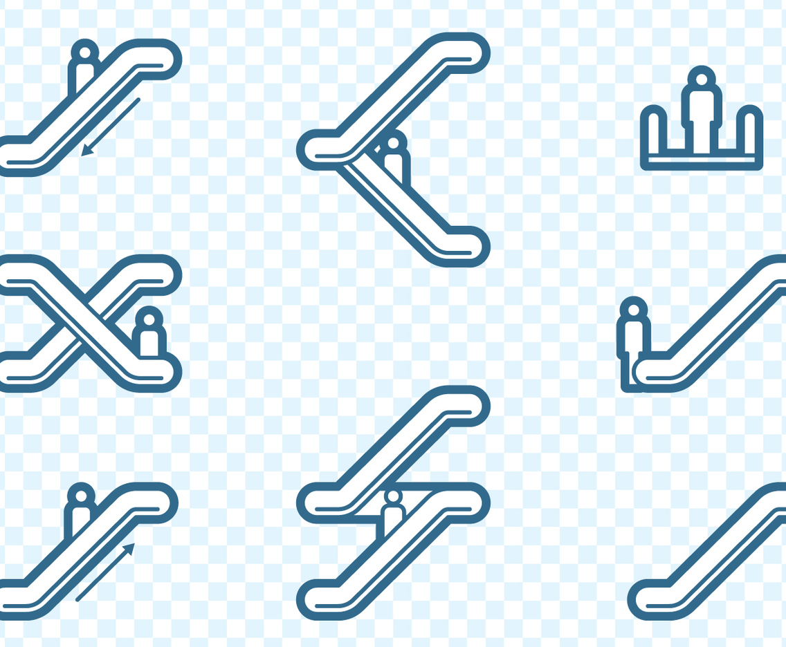 Escalator Icons