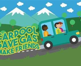 Carpool vector illustration