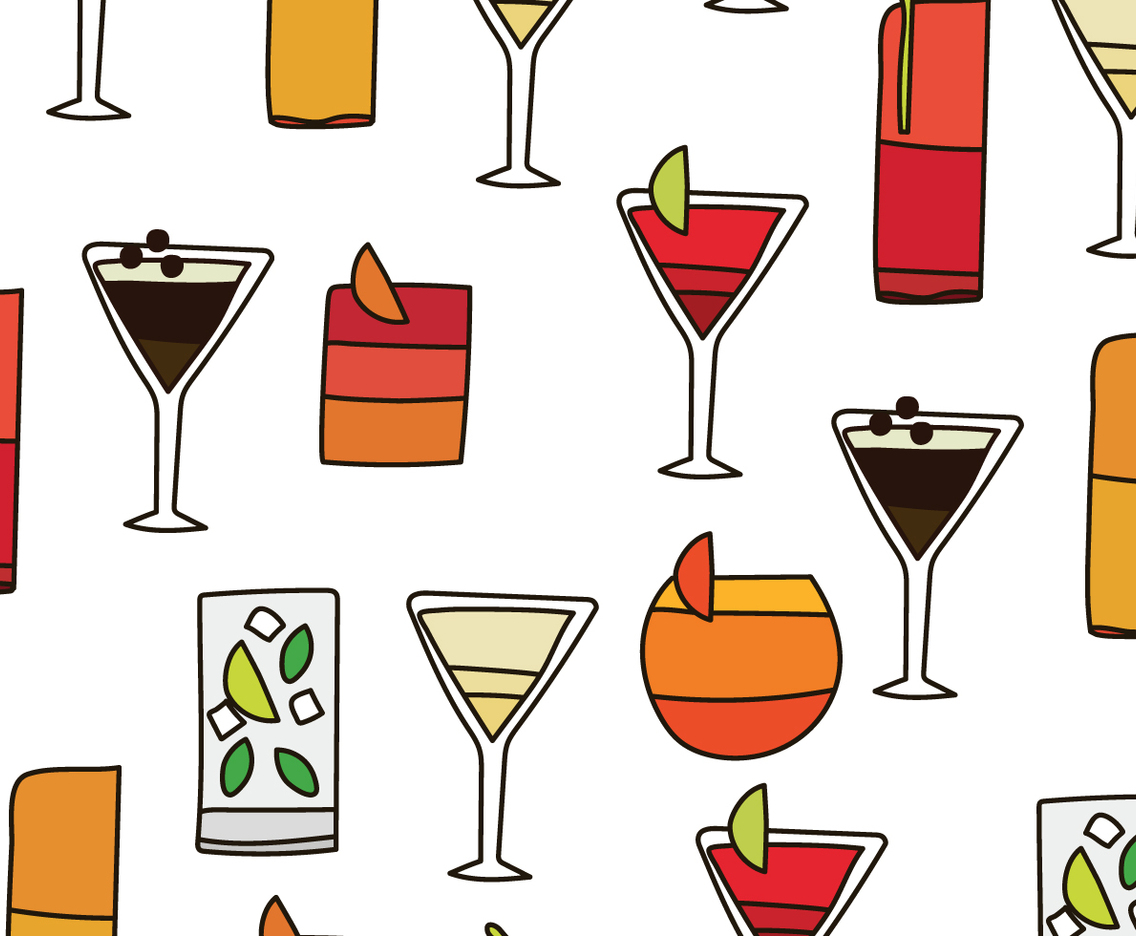 Cocktails Pattern