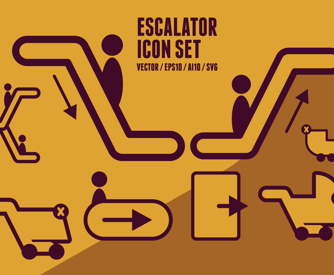 Escalator Icons