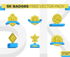 5k Badges Free Vector Pack