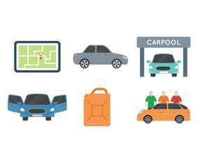 Free Unique Carpool Vectors