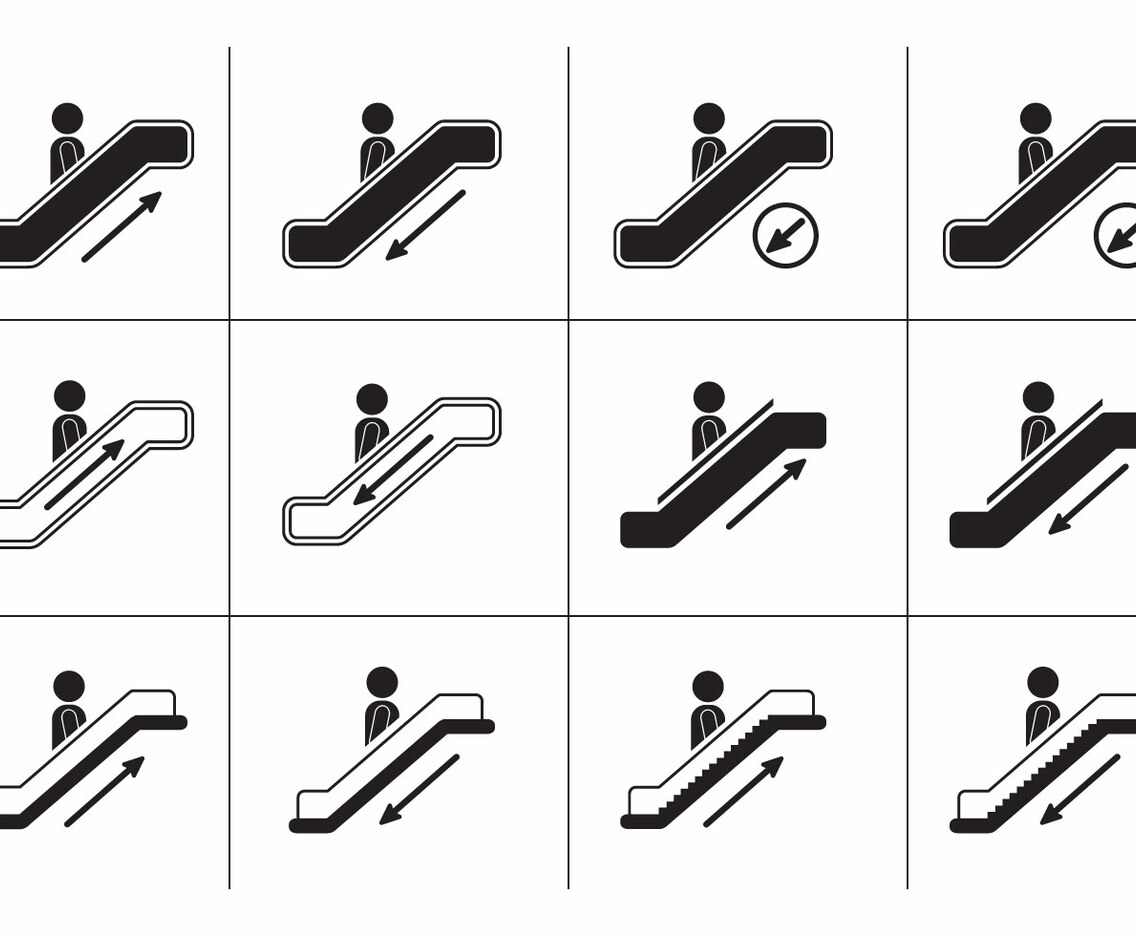 Escalator icons