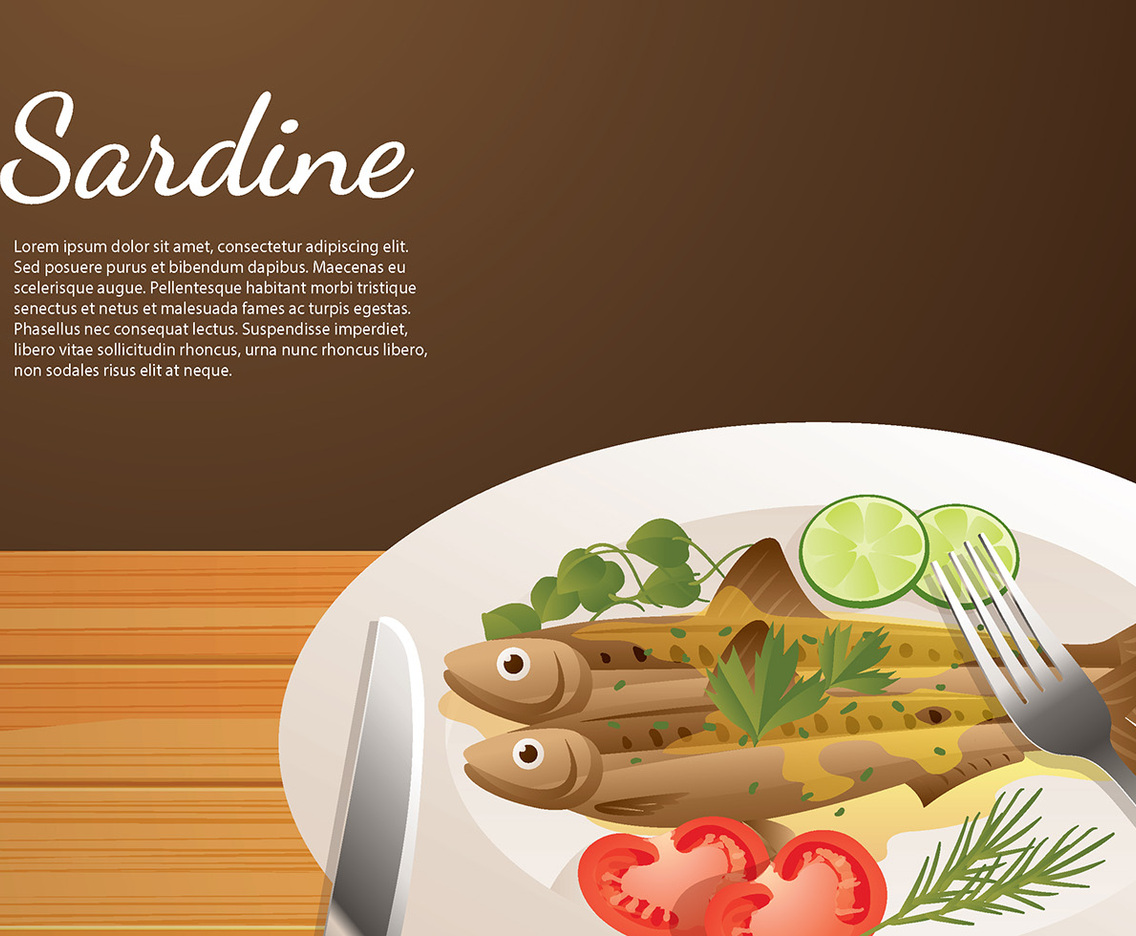 Sardine Food Free Vector