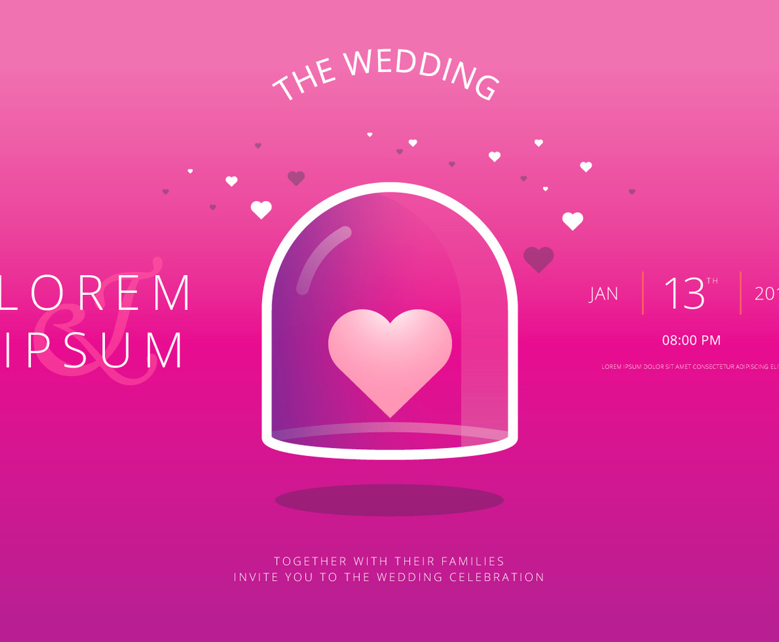 Save The Date, Wedding Invitation Template