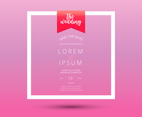 Save The Date, Wedding Invitation Template