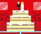 Boda Wedding Cake Vector Illustration