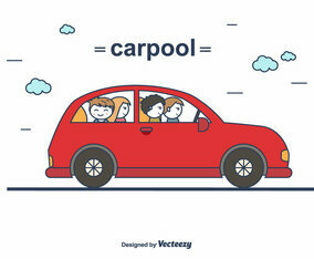 Carpool Vector