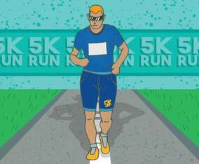 5k run poster