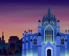 Edinburgh Castile Background Illustration