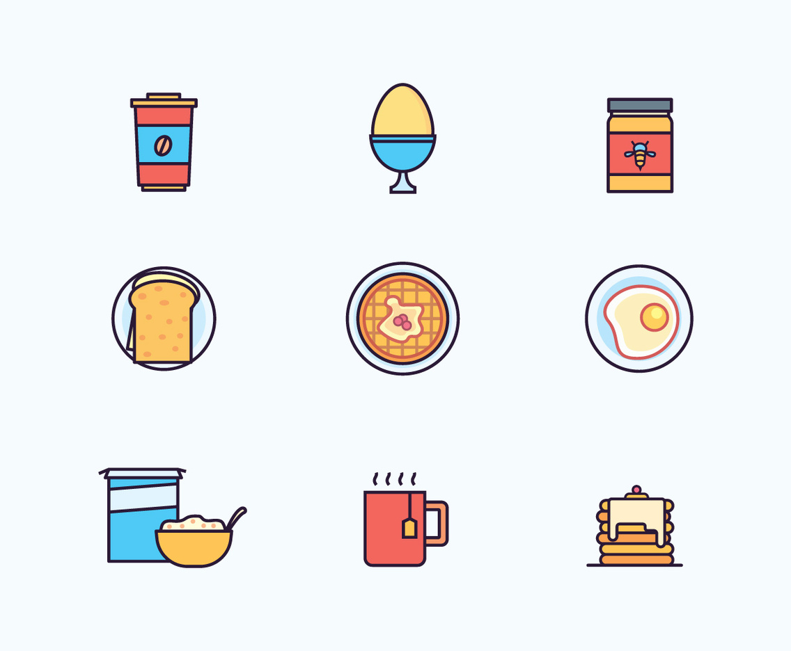 Breakfast Icons