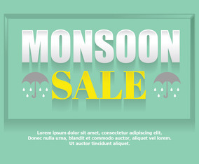Monsoon sale poster