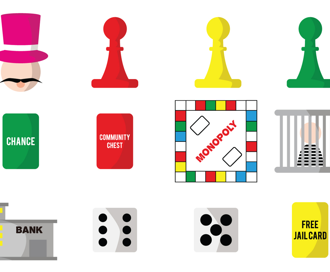 Monopoly Vector Game Pieces