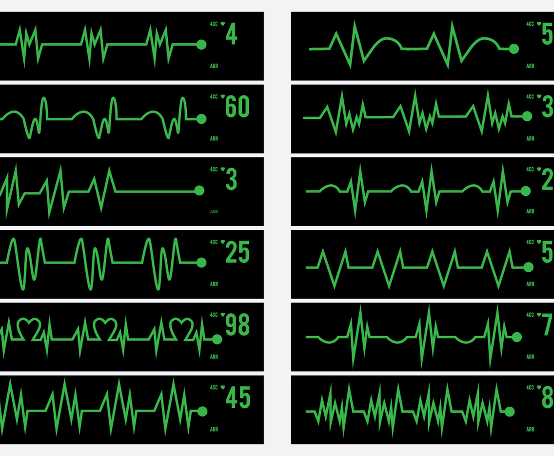 Electrical Activity Human Pulse Icon
