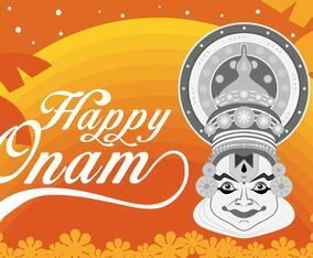 Monochrome Onam Card-Poster