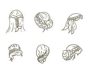 Free Hair Style Collection Vectors