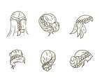 Free Hair Style Collection Vectors