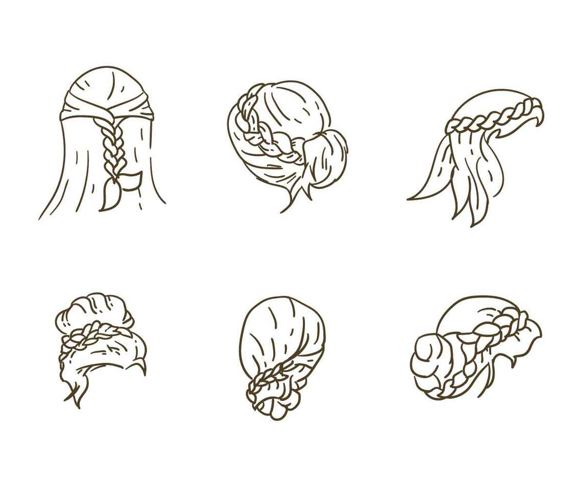 Free Hair Style Collection Vectors