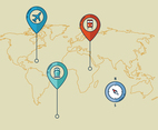 World Map Transport Icon