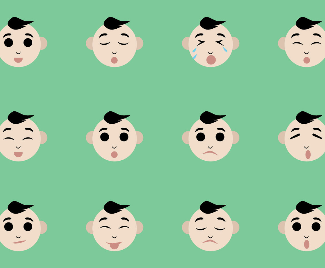 Baby Facial Expression Vectors
