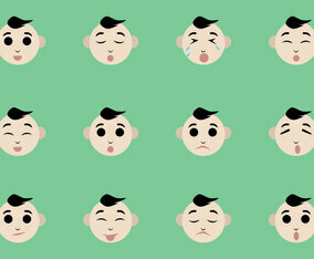 Baby Facial Expression Vectors