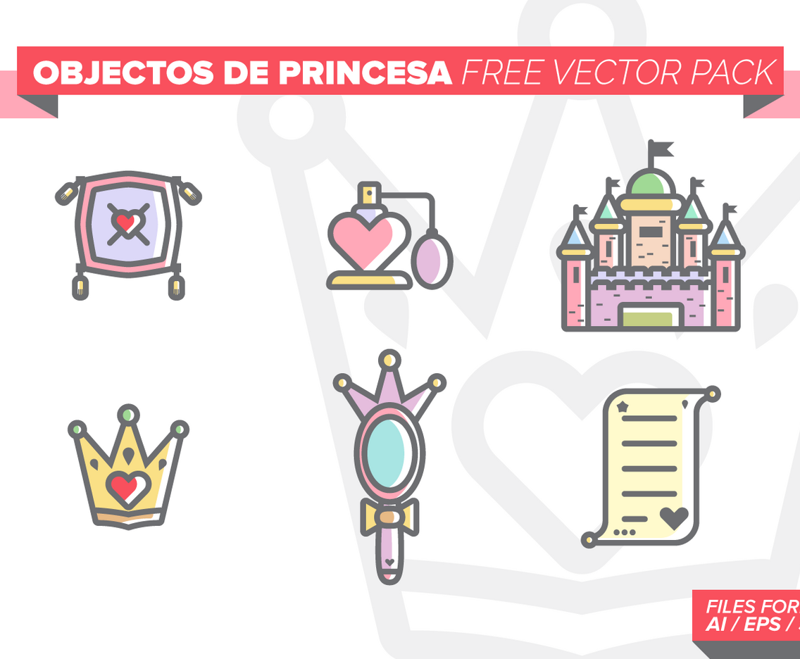 Castillos de Princesa Free Vector Pack