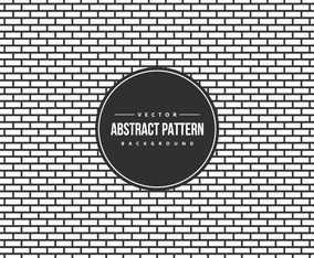 Abstract BW Brick Style Pattern Background