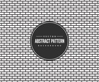 Abstract BW Brick Style Pattern Background