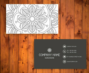 Floral Business Card Template