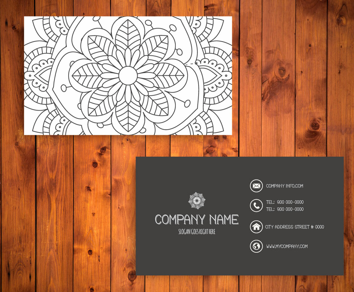 Floral Business Card Template