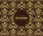 Gold Vintage Pattern Background