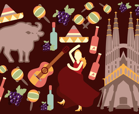 Spain Travel  Culture Vectors
