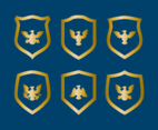 Eagle Seal Badge Vector