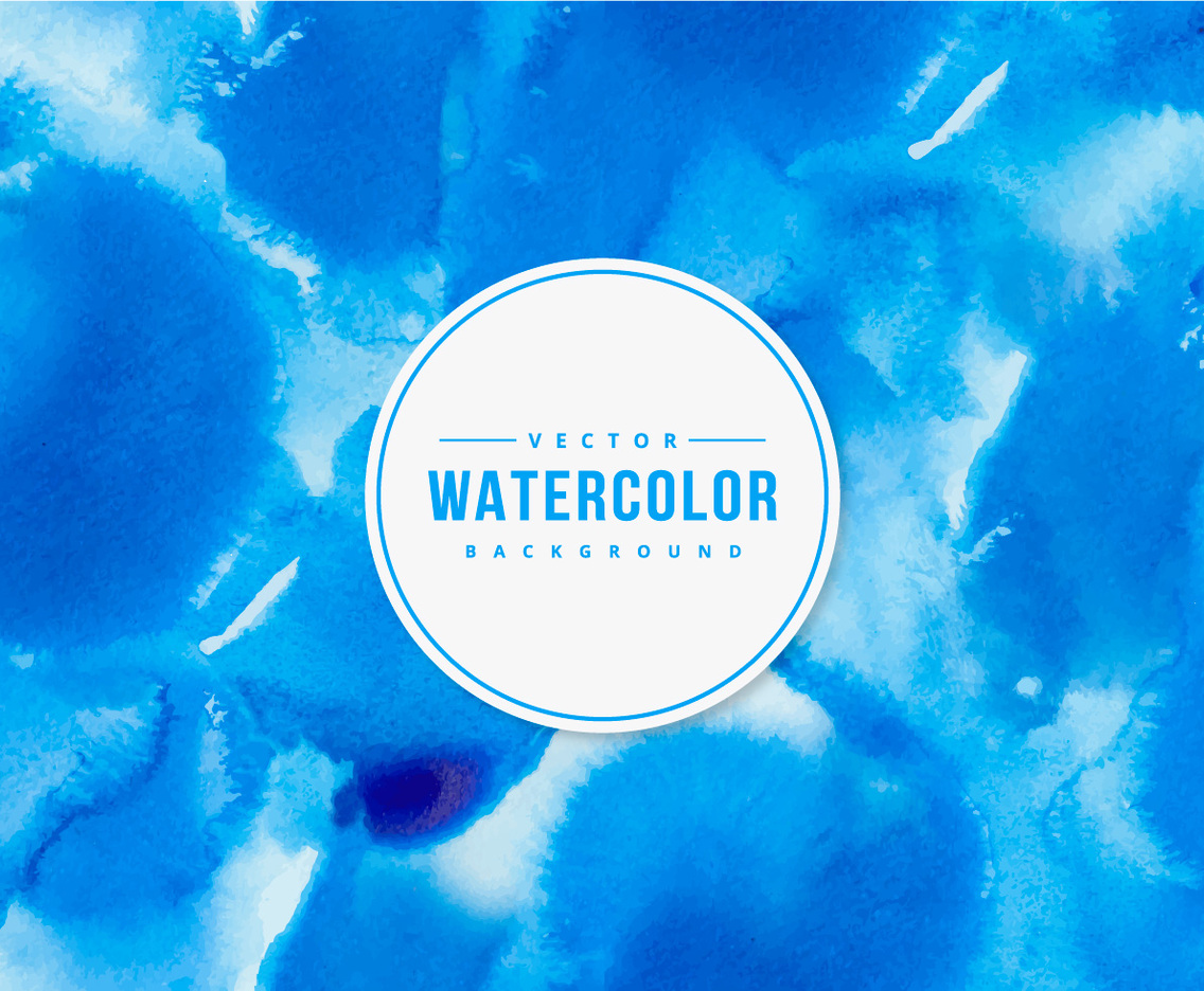 Indigo Blue Watercolor Background