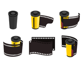 Film  Canister Free Vector Collection