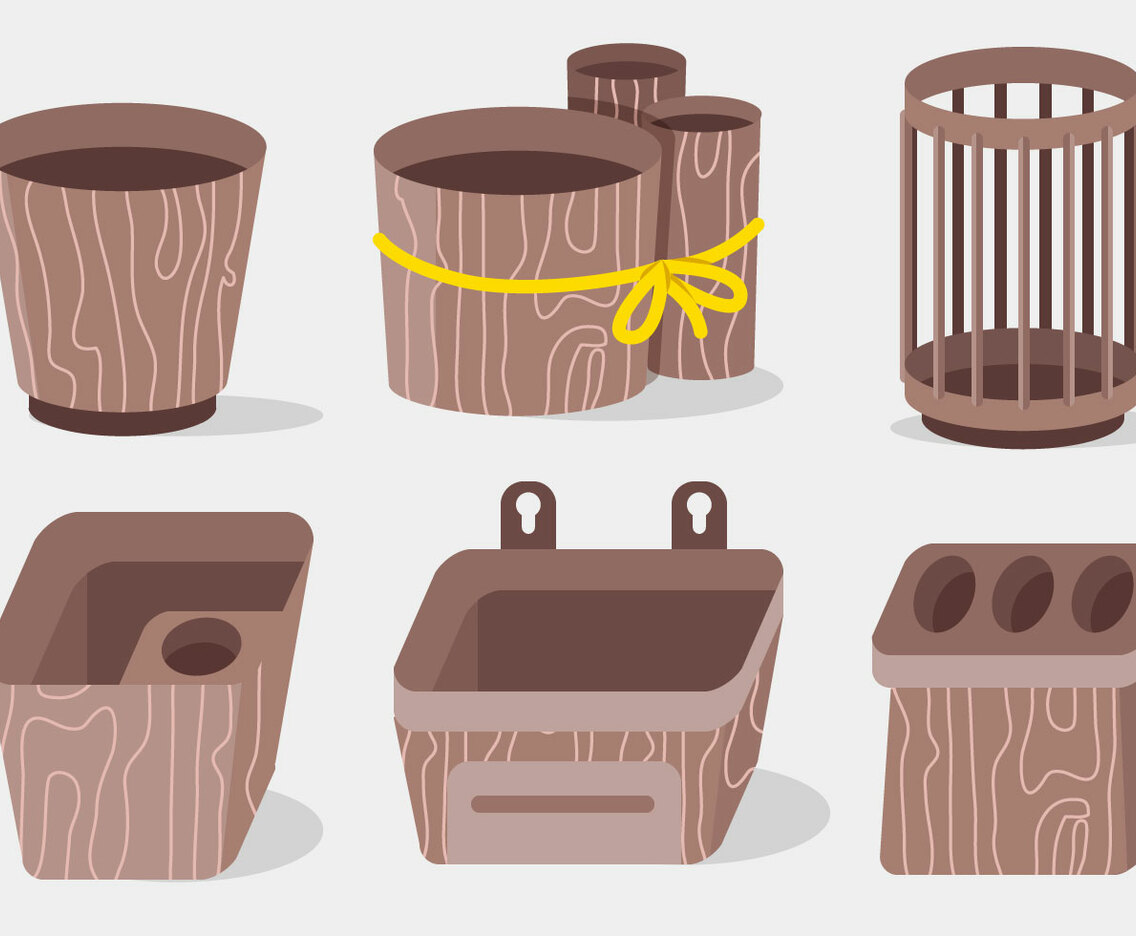 Woden Pen Holder Stationery Office set