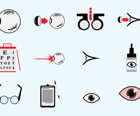 Optometry Icons Set