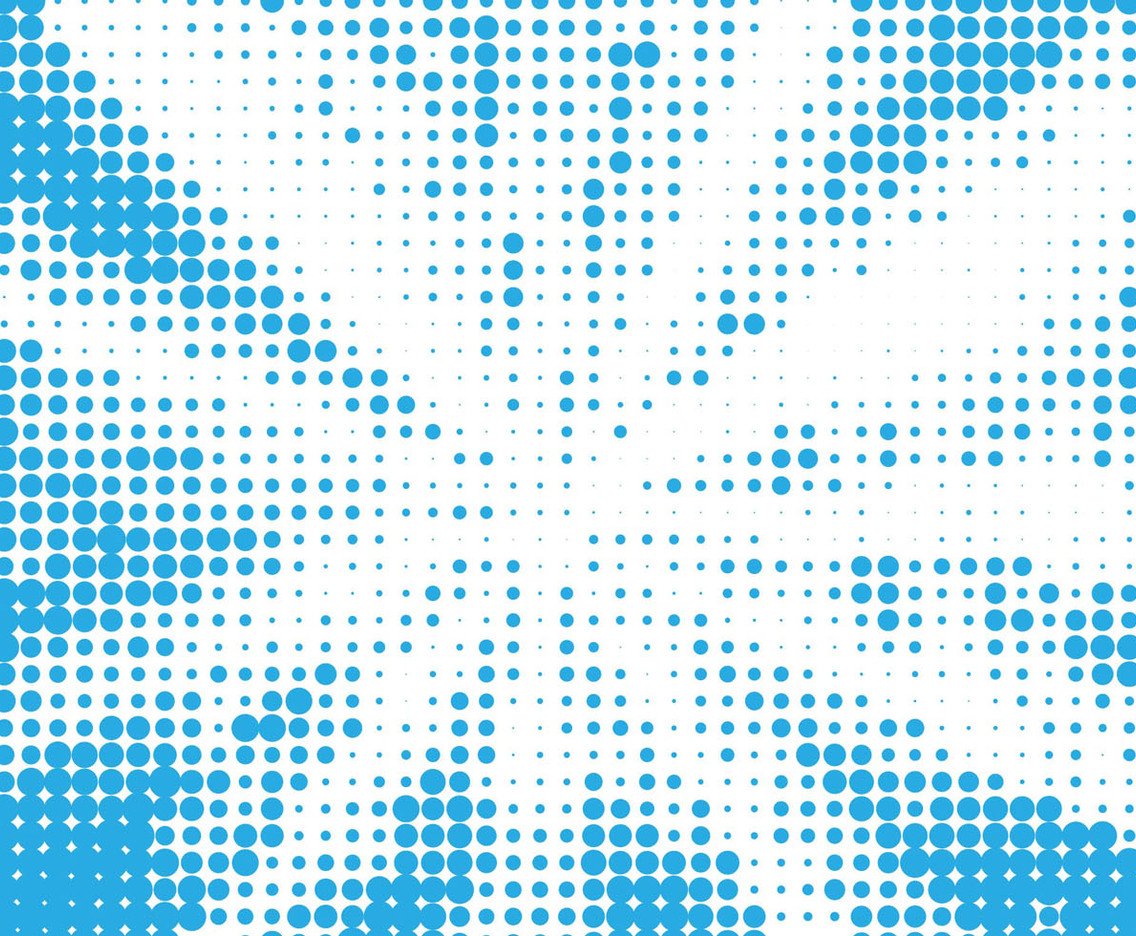 Vector Blue Halftone Background